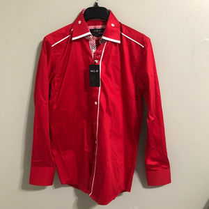 Men's Red Mr.Smith Long sleeve shirt